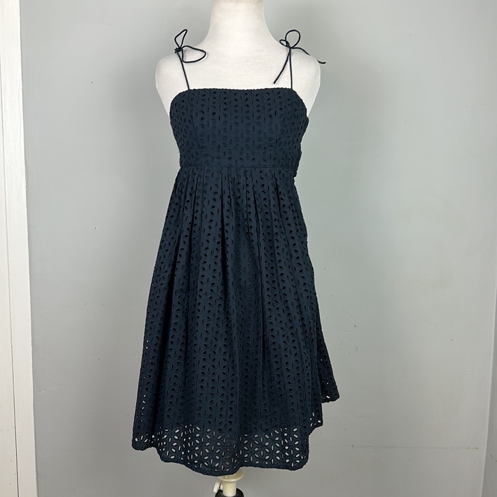 NWT Gap Cotton Broderie Eyelet Babydoll Midi Dress